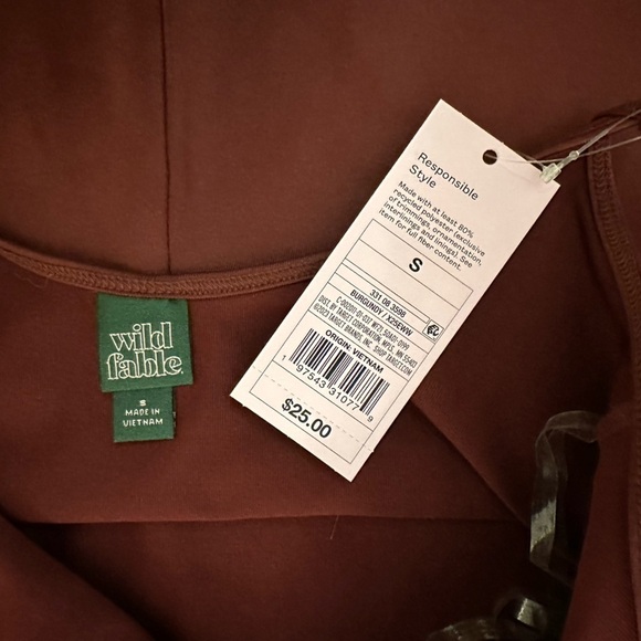 NWT Wild Fable Rust Red Onesie Bodysuit Size Small - Picture 4 of 5